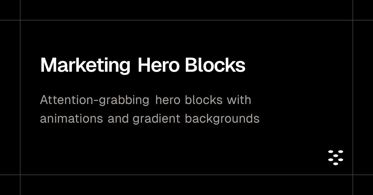 Marketing Hero Blocks | cult ui/pro