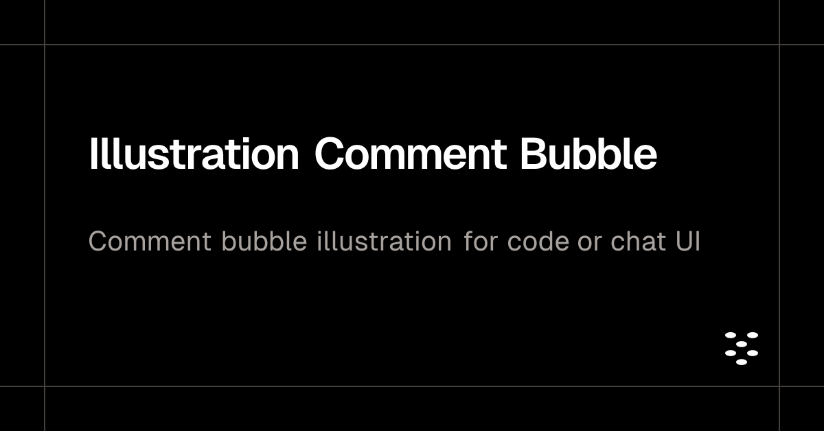 Illustration Comment Bubble