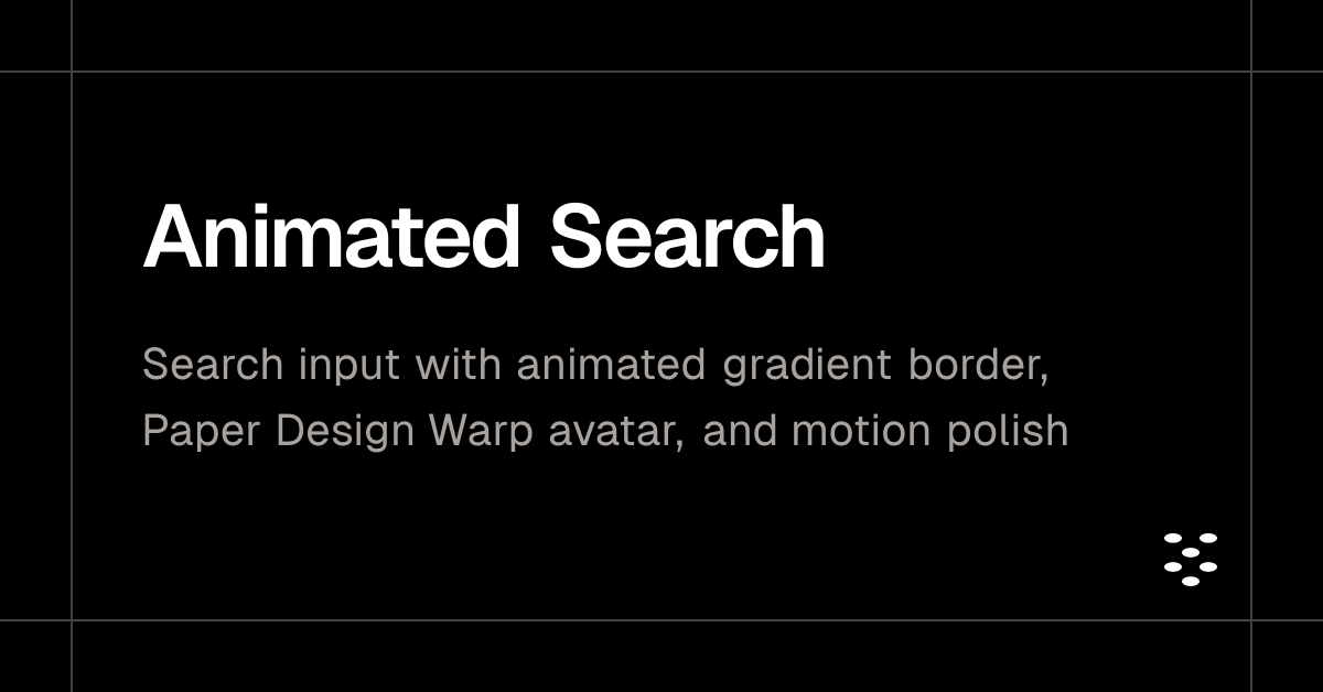 Animated Search