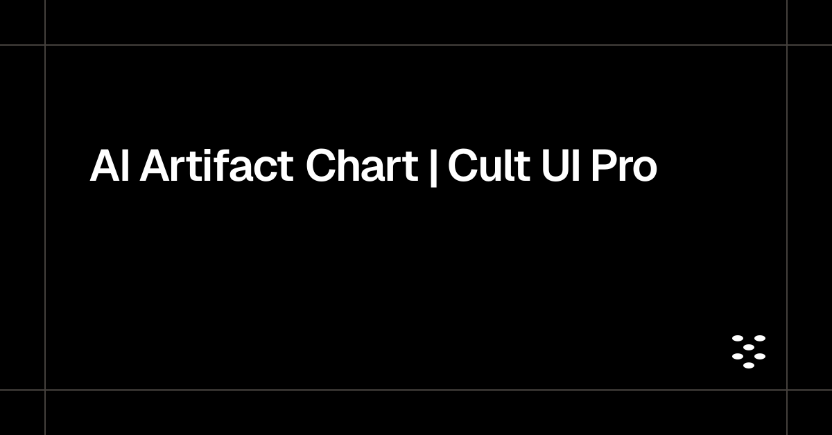 AI Artifact Chart | Cult UI Pro