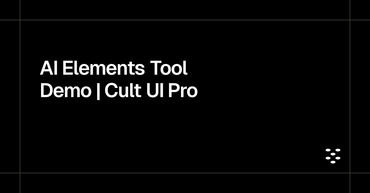 AI Elements Tool Demo | Cult UI Pro